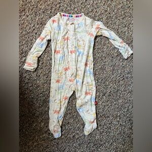 Colorful Dinosaur Print magnetic me pajamas